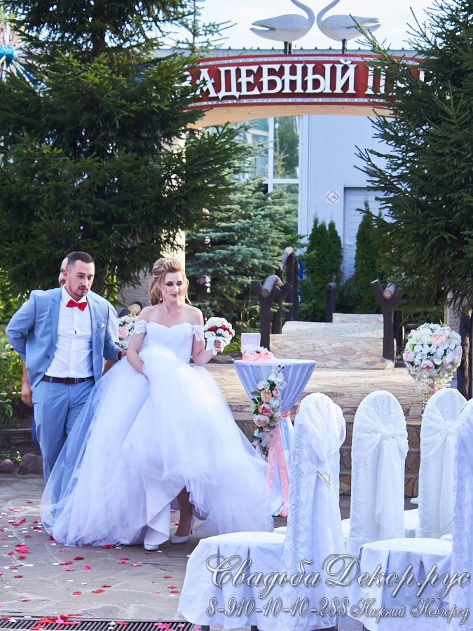 Оформление выездной регистрации брака в свадебном парке заказать недорого